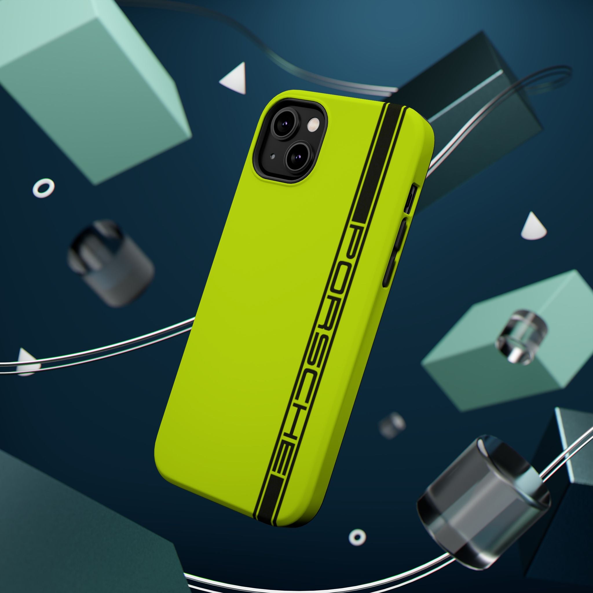 Porsche Acid Green Magnetic Tough Cases