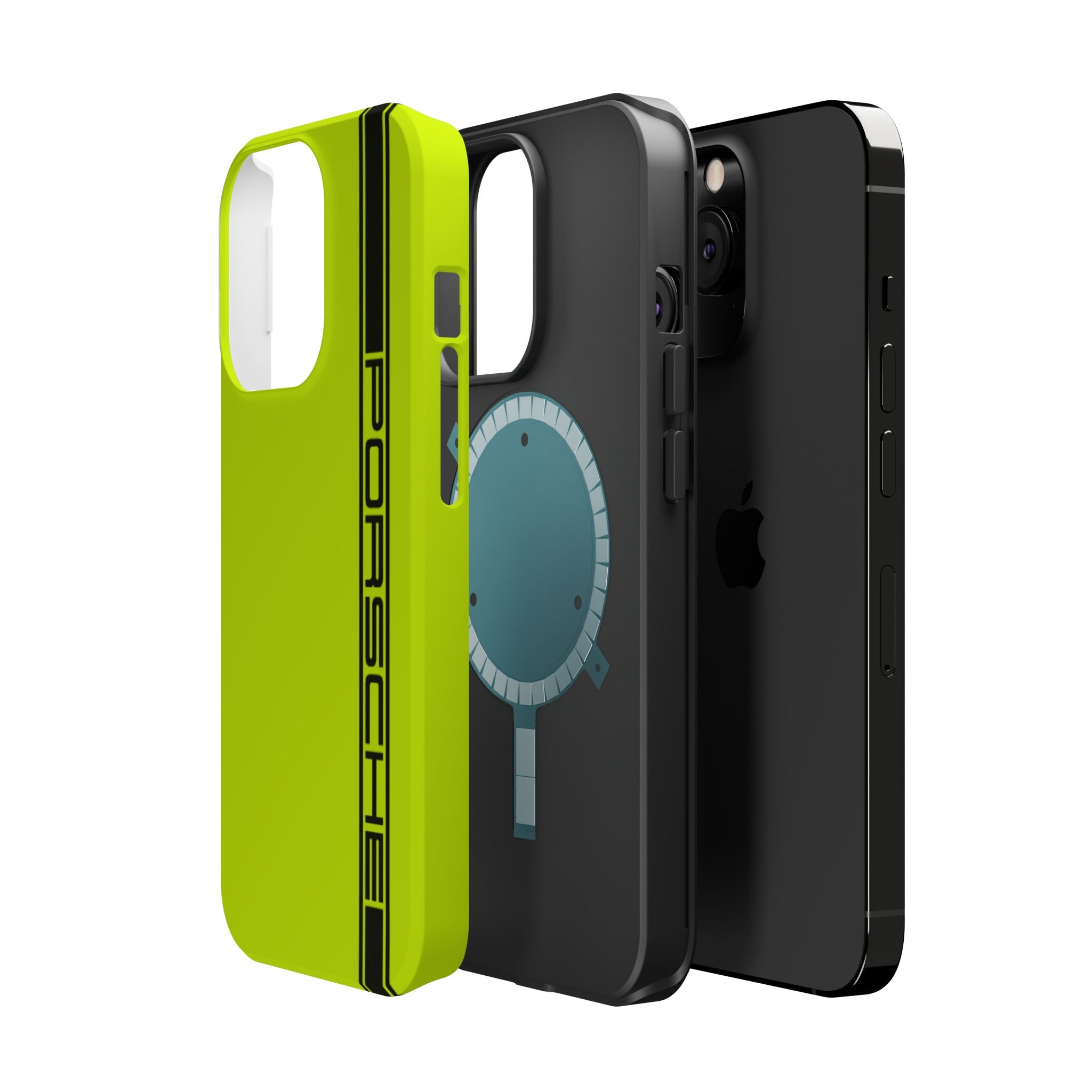 Porsche Acid Green Magnetic Tough Cases