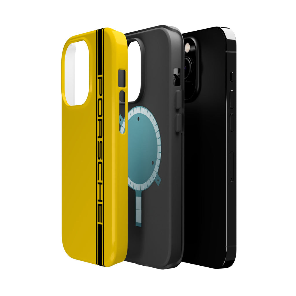 Porsche Speed yellow inspired Magnetic Tough Cases