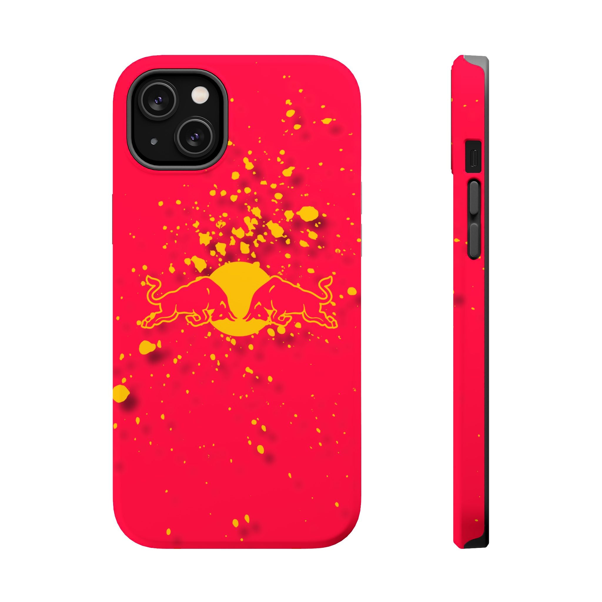 Red Bull with yellow splash inspired Magnetic Tough Cases