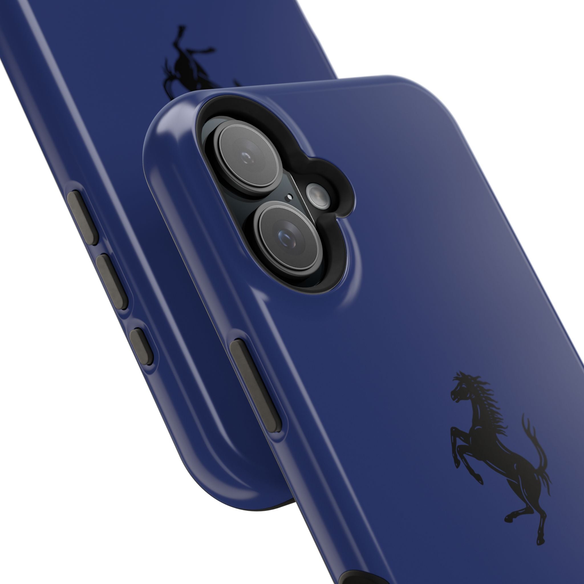 Ferrari horse Blue pozzi inspired Magnetic Tough Cases