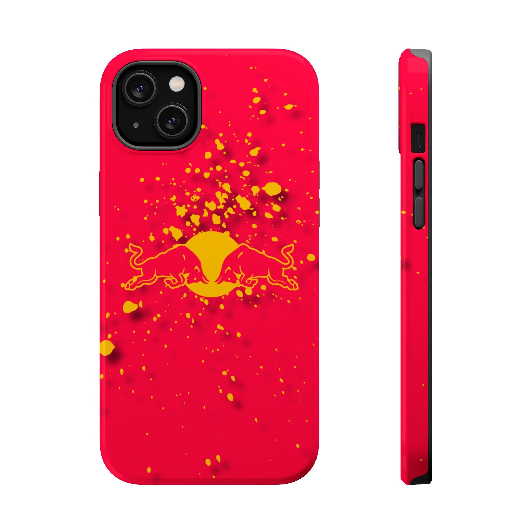 Red Bull with yellow splash inspired Magnetic Tough Cases